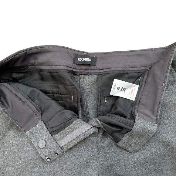 Express Gray Columnist Ankle Midrise Pants | Size 8 - Picture 2 of 5
